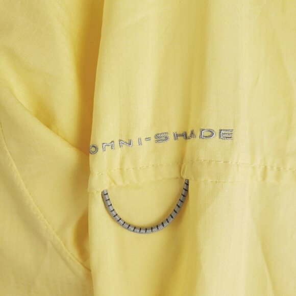 Columbia PFG Omni-Shade Shirt Men XL Yellow Vented Fishing Button-Down - Picture 7 of 14